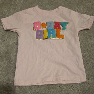 Birthday Girl Pink Short Sleeve Kids Tee